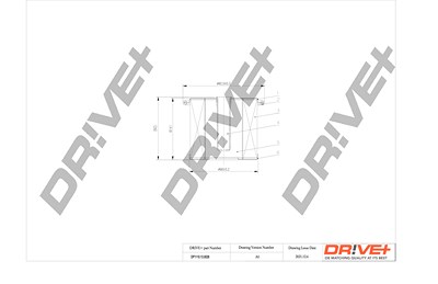 Dr!ve+ Kraftstofffilter [Hersteller-Nr. DP1110.13.0028] für Citroën, Fiat, Fso, Hyundai, Peugeot von Dr!ve+