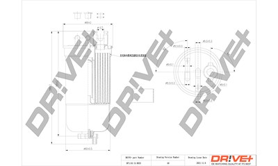 Dr!ve+ Kraftstofffilter [Hersteller-Nr. DP1110.13.0033] für Audi, Seat, Skoda, VW von Dr!ve+