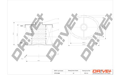 Dr!ve+ Kraftstofffilter [Hersteller-Nr. DP1110.13.0034] für Citroën, Fiat, Peugeot, Toyota von Dr!ve+