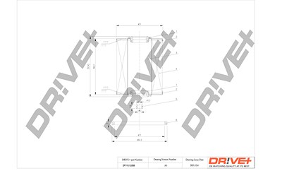 Dr!ve+ Kraftstofffilter [Hersteller-Nr. DP1110.13.0036] für Citroën, Mitsubishi, Nissan, Opel, Renault, Suzuki, Volvo von Dr!ve+