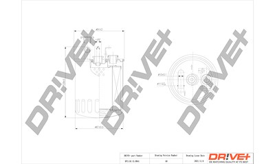 Dr!ve+ Kraftstofffilter [Hersteller-Nr. DP1110.13.0041] für Mercedes-Benz von Dr!ve+