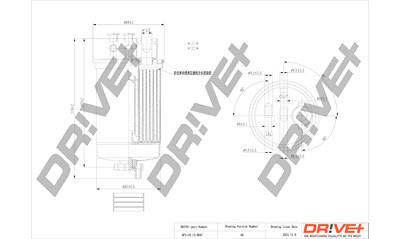 Dr!ve+ Kraftstofffilter [Hersteller-Nr. DP1110.13.0047] für Ford, Seat, VW von Dr!ve+