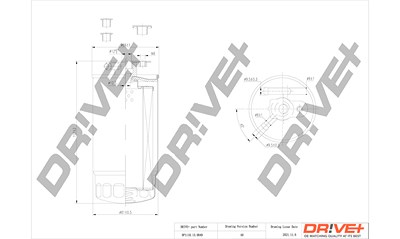 Dr!ve+ Kraftstofffilter [Hersteller-Nr. DP1110.13.0049] für Alpina, BMW, Land Rover, Opel von Dr!ve+