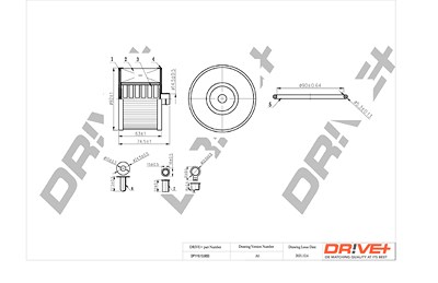 Dr!ve+ Kraftstofffilter [Hersteller-Nr. DP1110.13.0053] für Citroën, Fiat, Ford, Lancia, Peugeot, Volvo von Dr!ve+