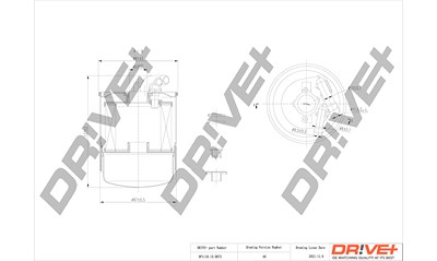 Dr!ve+ Kraftstofffilter [Hersteller-Nr. DP1110.13.0073] für Jeep, Mercedes-Benz von Dr!ve+