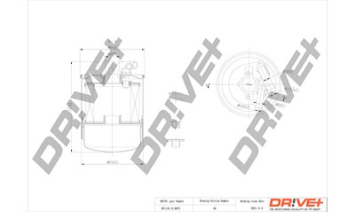 Dr!ve+ Kraftstofffilter [Hersteller-Nr. DP1110.13.0073] für Mercedes-Benz, Jeep von Dr!ve+