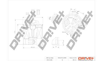 Dr!ve+ Kraftstofffilter [Hersteller-Nr. DP1110.13.0074] für Renault von Dr!ve+