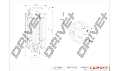 Dr!ve+ Kraftstofffilter [Hersteller-Nr. DP1110.13.0077] für Opel von Dr!ve+