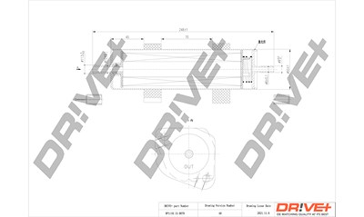 Dr!ve+ Kraftstofffilter [Hersteller-Nr. DP1110.13.0079] für Audi von Dr!ve+