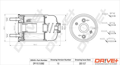 Dr!ve+ Kraftstofffilter [Hersteller-Nr. DP1110.13.0082] für Renault, Suzuki von Dr!ve+