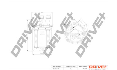 Dr!ve+ Kraftstofffilter [Hersteller-Nr. DP1110.13.0084] für Audi, Seat, Skoda, VW von Dr!ve+