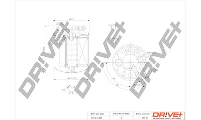 Dr!ve+ Kraftstofffilter [Hersteller-Nr. DP1110.13.0088] für Mercedes-Benz von Dr!ve+