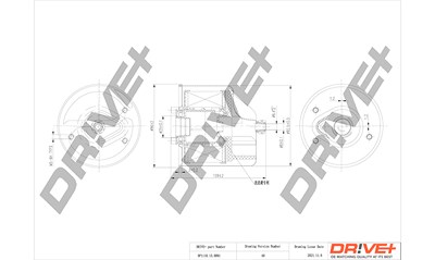 Dr!ve+ Kraftstofffilter [Hersteller-Nr. DP1110.13.0091] für Ford, Mazda, Volvo von Dr!ve+