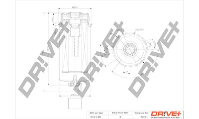 Dr!ve+ Kraftstofffilter [Hersteller-Nr. DP1110.13.0092] für Ford von Dr!ve+