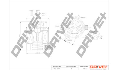 Dr!ve+ Kraftstofffilter [Hersteller-Nr. DP1110.13.0104] für Nissan, Renault von Dr!ve+