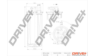 Dr!ve+ Kraftstofffilter [Hersteller-Nr. DP1110.13.0105] für Audi von Dr!ve+