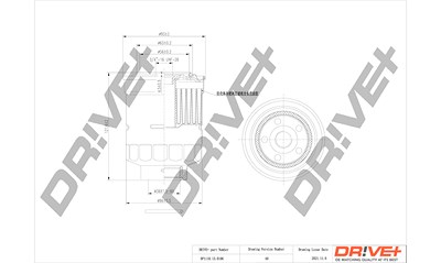 Dr!ve+ Kraftstofffilter [Hersteller-Nr. DP1110.13.0106] für Toyota von Dr!ve+