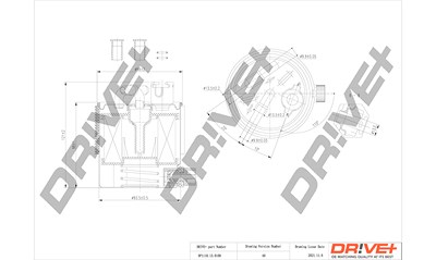 Dr!ve+ Kraftstofffilter [Hersteller-Nr. DP1110.13.0109] für Nissan von Dr!ve+
