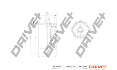 Dr!ve+ Kraftstofffilter [Hersteller-Nr. DP1110.13.0112] für Volvo von Dr!ve+