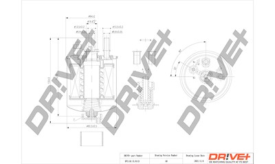 Dr!ve+ Kraftstofffilter [Hersteller-Nr. DP1110.13.0113] für Renault von Dr!ve+