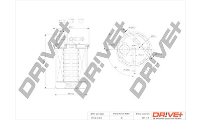 Dr!ve+ Kraftstofffilter [Hersteller-Nr. DP1110.13.0114] für Seat, Skoda, VW von Dr!ve+