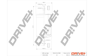 Dr!ve+ Kraftstofffilter [Hersteller-Nr. DP1110.13.0120] für Mitsubishi, Volvo von Dr!ve+