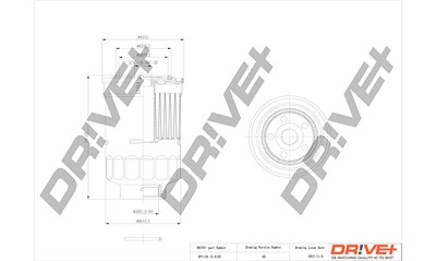 Dr!ve+ Kraftstofffilter [Hersteller-Nr. DP1110.13.0125] für Citroën, Peugeot, Mitsubishi von Dr!ve+