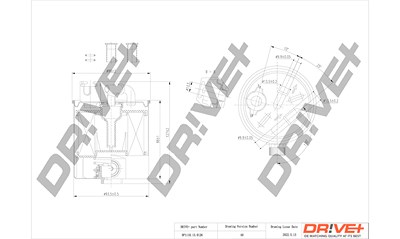 Dr!ve+ Kraftstofffilter [Hersteller-Nr. DP1110.13.0126] für Dacia, Renault von Dr!ve+
