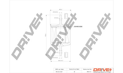 Dr!ve+ Kraftstofffilter [Hersteller-Nr. DP1110.13.0127] für Volvo von Dr!ve+