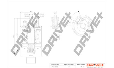 Dr!ve+ Kraftstofffilter [Hersteller-Nr. DP1110.13.0133] für Renault von Dr!ve+