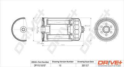 Dr!ve+ Kraftstofffilter [Hersteller-Nr. DP1110.13.0137] für Hyundai, Kia von Dr!ve+