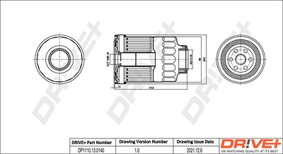 Dr!ve+ Kraftstofffilter [Hersteller-Nr. DP1110.13.0140] für Ford, Ldv, Nissan von Dr!ve+