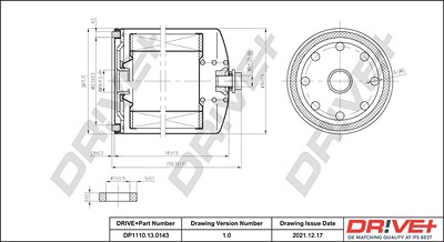 Dr!ve+ Kraftstofffilter [Hersteller-Nr. DP1110.13.0143] für Fiat, Ford, Lancia von Dr!ve+