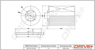 Dr!ve+ Kraftstofffilter [Hersteller-Nr. DP1110.13.0150] für Ford, Volvo von Dr!ve+