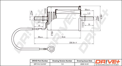 Dr!ve+ Kraftstofffilter [Hersteller-Nr. DP1110.13.0157] für Chevrolet, Gm Korea von Dr!ve+