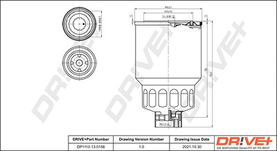 Dr!ve+ Kraftstofffilter [Hersteller-Nr. DP1110.13.0158] für Nissan von Dr!ve+