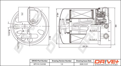 Dr!ve+ Kraftstofffilter [Hersteller-Nr. DP1110.13.0163] für Mercedes-Benz von Dr!ve+