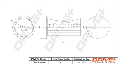 Dr!ve+ Kraftstofffilter [Hersteller-Nr. DP1110.13.0174] für Porsche, VW von Dr!ve+