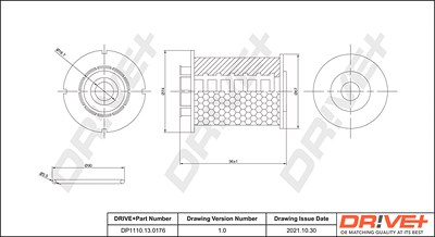 Dr!ve+ Kraftstofffilter [Hersteller-Nr. DP1110.13.0176] für Chevrolet, Opel von Dr!ve+