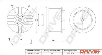 Dr!ve+ Kraftstofffilter [Hersteller-Nr. DP1110.13.0177] für Fiat, Isuzu, Lexus, Mitsubishi, Toyota von Dr!ve+