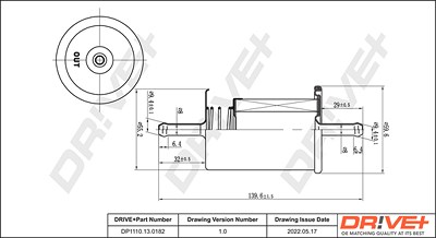 Dr!ve+ Kraftstofffilter [Hersteller-Nr. DP1110.13.0182] für Autobianchi, Fiat, Lancia von Dr!ve+