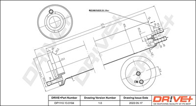 Dr!ve+ Kraftstofffilter [Hersteller-Nr. DP1110.13.0184] für Alpina, BMW von Dr!ve+