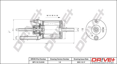 Dr!ve+ Kraftstofffilter [Hersteller-Nr. DP1110.13.0191] für Seat, VW von Dr!ve+