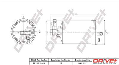 Dr!ve+ Kraftstofffilter [Hersteller-Nr. DP1110.13.0196] für Audi von Dr!ve+