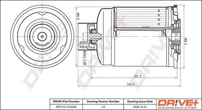 Dr!ve+ Kraftstofffilter [Hersteller-Nr. DP1110.13.0205] für Ford, Ldv von Dr!ve+