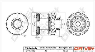 Dr!ve+ Kraftstofffilter [Hersteller-Nr. DP1110.13.0209] für Mitsubishi von Dr!ve+