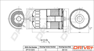 Dr!ve+ Kraftstofffilter [Hersteller-Nr. DP1110.13.0212] für Mitsubishi von Dr!ve+
