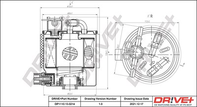 Dr!ve+ Kraftstofffilter [Hersteller-Nr. DP1110.13.0214] für Nissan von Dr!ve+
