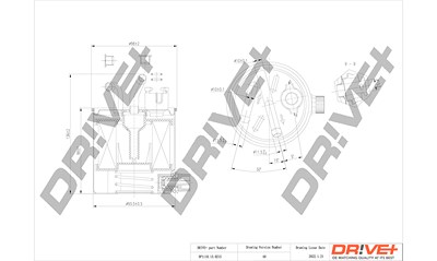 Dr!ve+ Kraftstofffilter [Hersteller-Nr. DP1110.13.0215] für Nissan von Dr!ve+