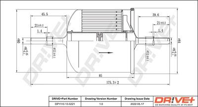 Dr!ve+ Kraftstofffilter [Hersteller-Nr. DP1110.13.0221] für Volvo von Dr!ve+